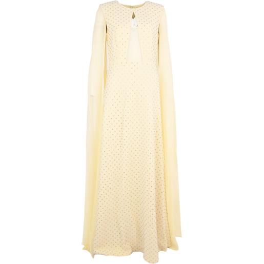 Roland Mouret abito lungo con apertura a goccia - giallo