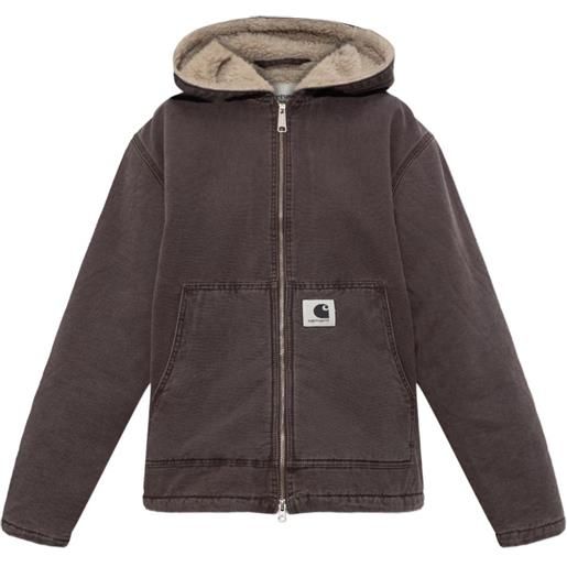 Carhartt WIP giacca con cappuccio e zip - marrone