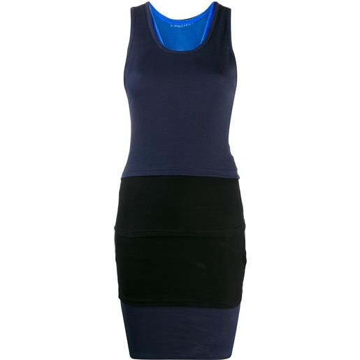 Y/Project abito aderente - blu