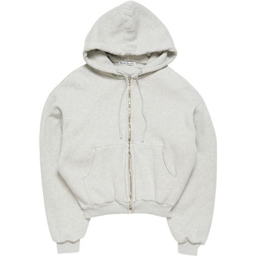 Acne Studios felpa con cappuccio e zip - grigio