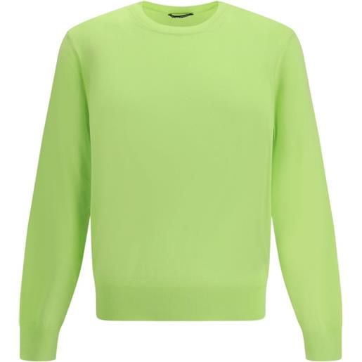 TOM FORD maglione girocollo in cotone - verde