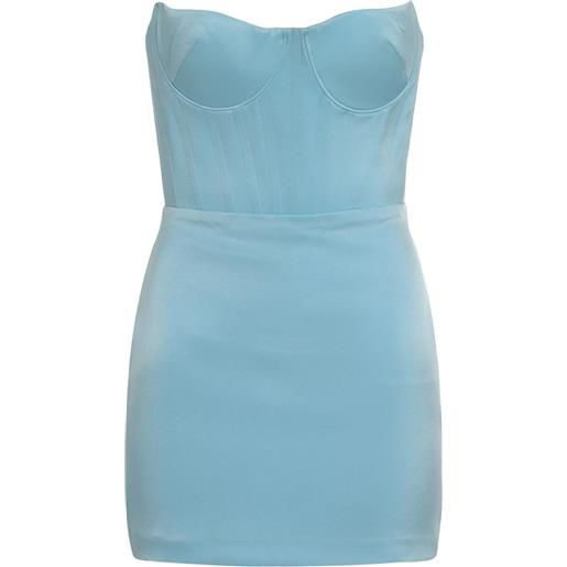 Alex Perry abito corto senza spalline - blu