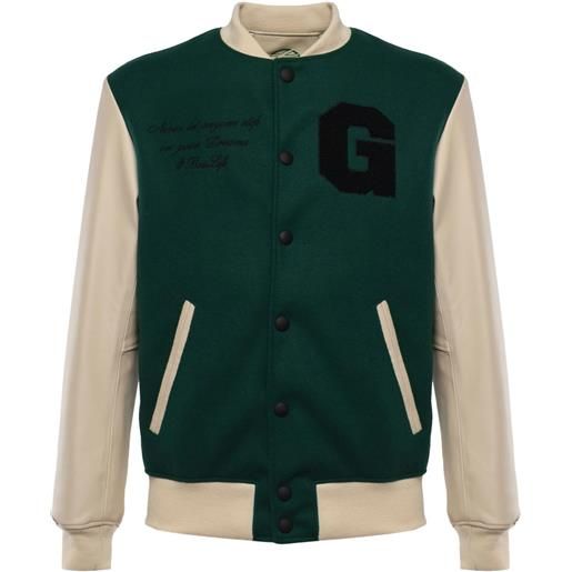 Giuliano Galiano giacca con maniche in pelle - verde