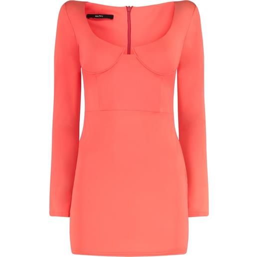 Alex Perry abito corto a maniche lunghe - arancione