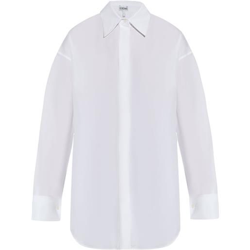 LOEWE camicia drappeggiata - bianco