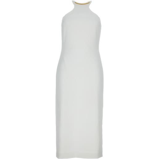 Elisabetta Franchi abito girocollo - bianco
