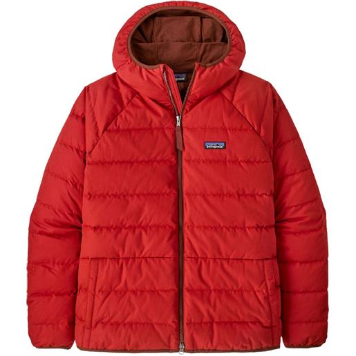 Patagonia giacca trapuntata con cappuccio - rosso