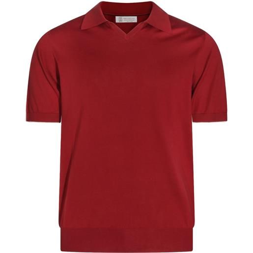 Brunello Cucinelli top a maniche corte - rosso