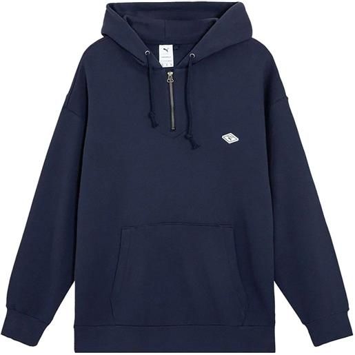 PUMA x nanamica felpa con mezza zip - blu