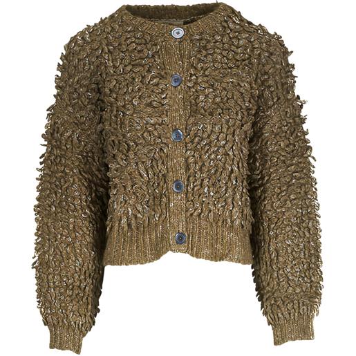 Odeeh cardigan in maglia chunky - verde