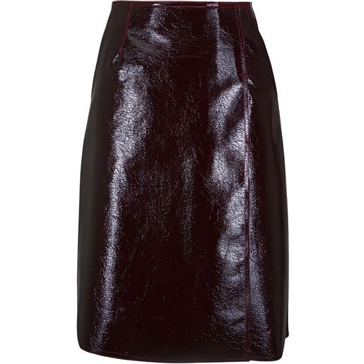 Odeeh gonna midi con zip - rosso