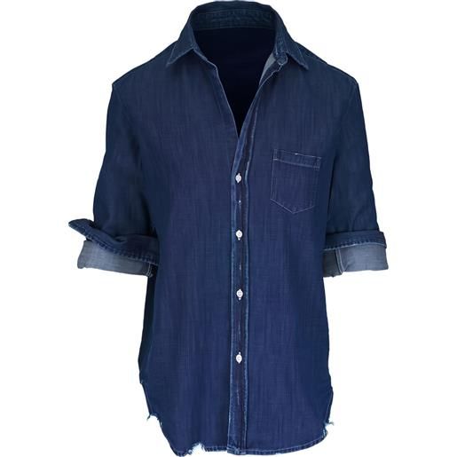 Frank & Eileen camicia con bottoni - blu
