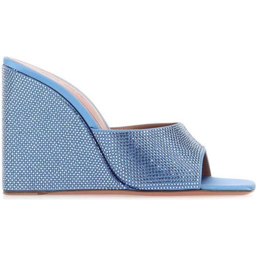 Amina Muaddi mules lupita 95mm - blu