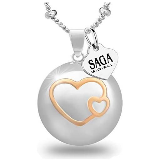 SAGA GIOIELLI® COLLANA CHIAMA ANGELI BOLA MESSICANA PIEDINI