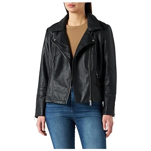 ONLY Carmakoma nos caremmy faux leather biker noos, giacca donna, nero (black black), 48 (taglia produttore: 42)