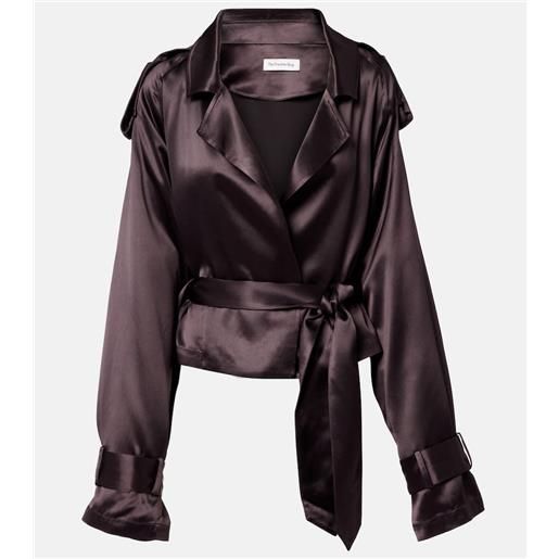 The Frankie Shop trench cropped simona in raso