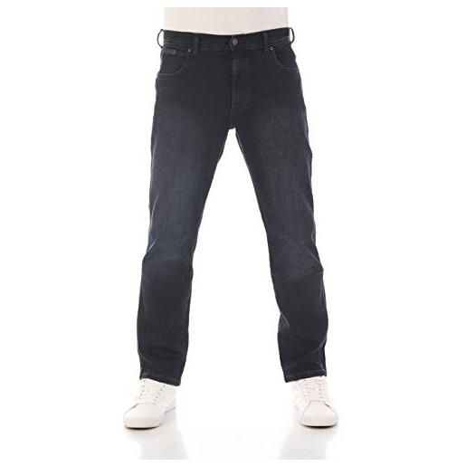 Jeans Uomo RIVChris Straight Fit In Denim Elasticizzato - Taglio Dritto, Vita Normale, Colori Blu, Nero, Grigio, Taglie Da W29 A W40 - 4