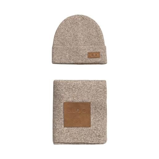 Liu Jo jeans set berretto e sciarpa beige u