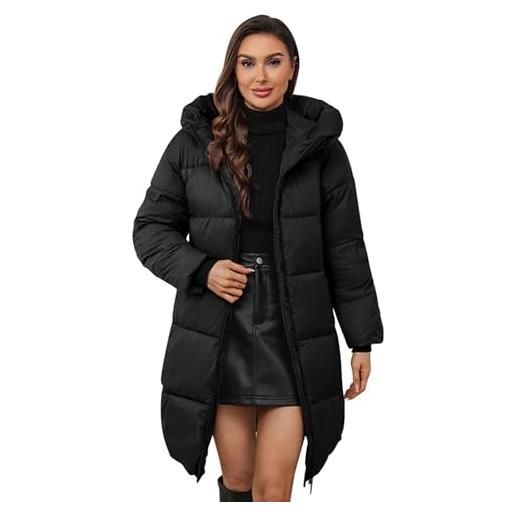 Parka Donna Herno In Misto Lana E Nylon Con Cappuccio Rimovibile Pi001965d33432r Nero - Foto 13