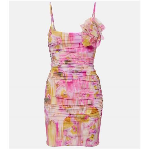 Blumarine abito corto in jersey con stampa