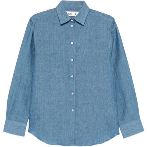 Róhe camicia a maniche lunghe - blu