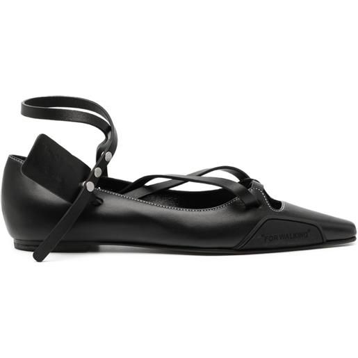 Off-White sandali a punta - nero