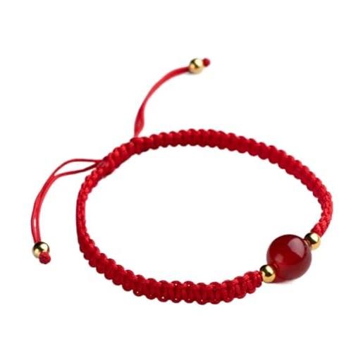 Unendlich U Bracciale Donna Bambino Con Teschio Intrecciato: Cordino Cotone, Sfere Lega E Zirconi, Regolabile