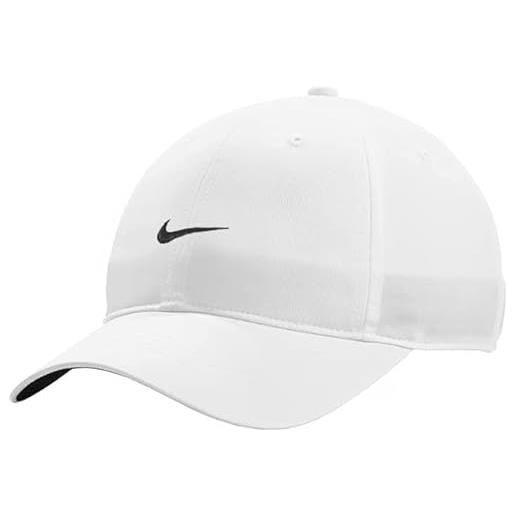 Nike cappello unisex dri-fit strutturato club cap snapback regolabile, w (fv5563-100)/b, medium-large