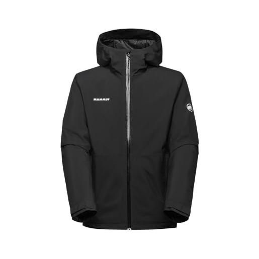 Mammut linard hs - giacca termica con cappuccio, da uomo, nero, l
