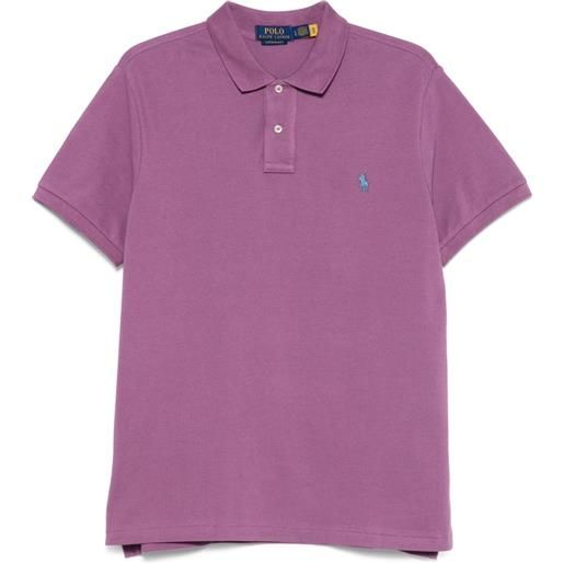 Polo Ralph Lauren polo con ricamo polo pony - viola