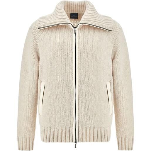 Paul & Shark cardigan a collo alto - toni neutri