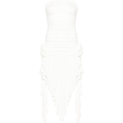 NISSA abito midi senza spalline - toni neutri