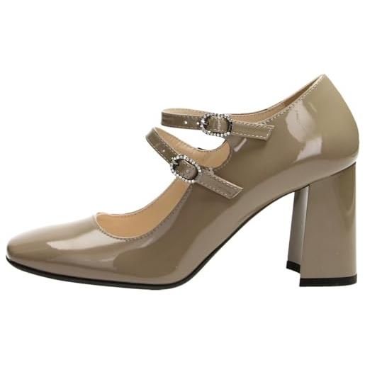 Nero Giardini scarpa donna decollete' 107 vernice smog i410920d - 36