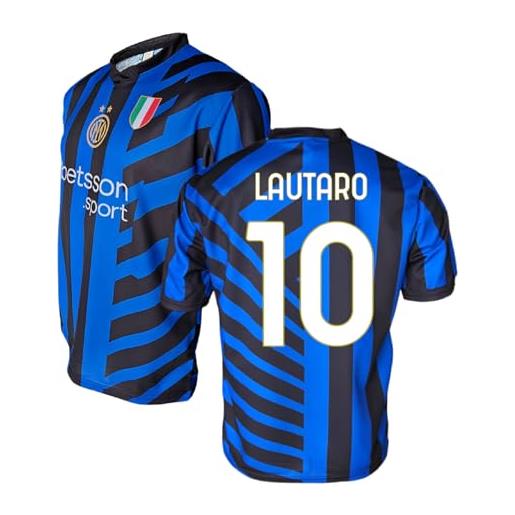 Inter 2024/2026, maglia home 2024/2025 unisex, neroazzurro, l