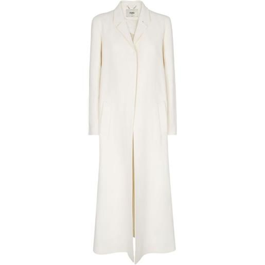 FENDI cappotto monopetto - bianco