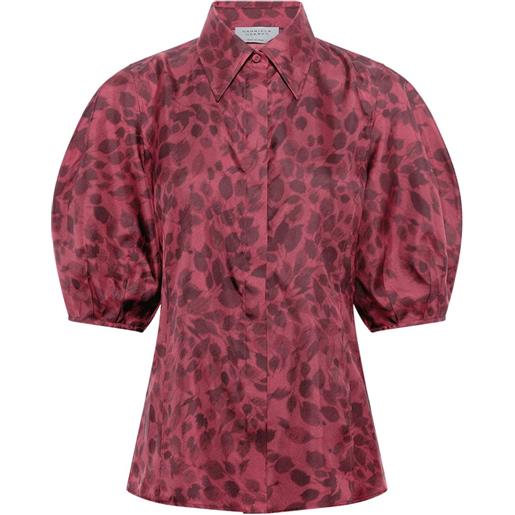 Gabriela Hearst blusa sansi con maniche a palloncino - rosa