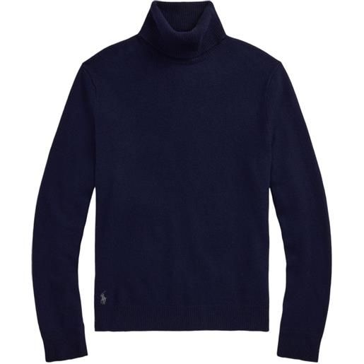 Polo Ralph Lauren maglione polo pony a collo alto - blu