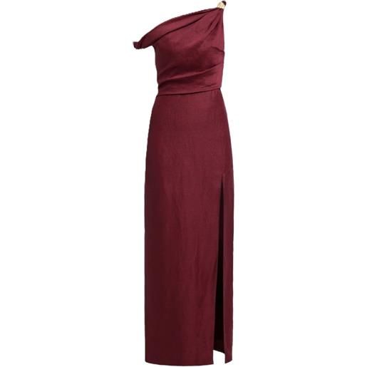 Aje abito midi asimmetrico bridgette - rosso