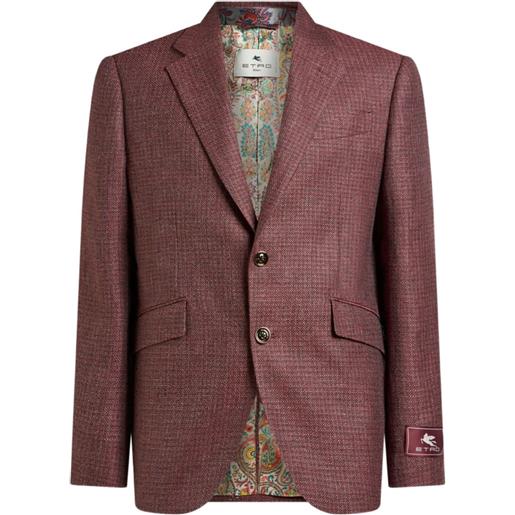ETRO blazer monopetto - rosso