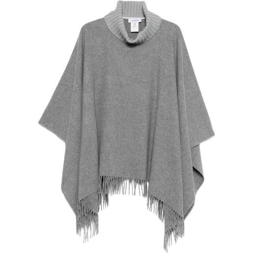 Gran Sasso poncho a collo alto - grigio