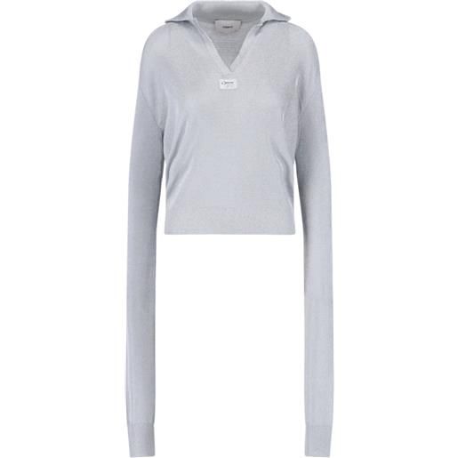Coperni polo con nodo - grigio