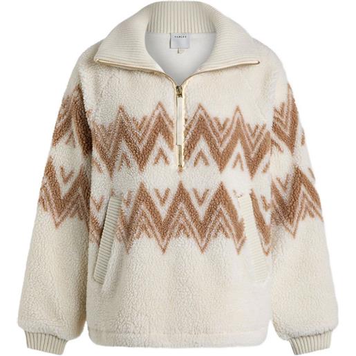 Varley maglione hendrik con mezza zip - toni neutri