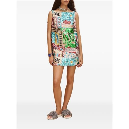 ALEMAIS abito corto con decorazione - blu