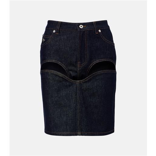 Jean Paul Gaultier minigonna in denim