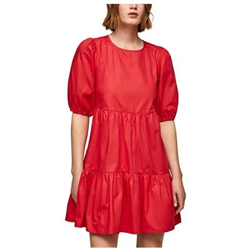Pepe Jeans bella, vestito donna, rosso (studio red), s