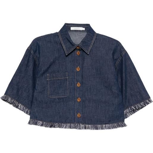 ZIMMERMANN camicia denim rhiannon - blu