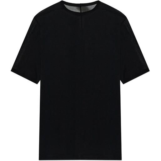 Rick Owens t-shirt con dettaglio cuciture - nero