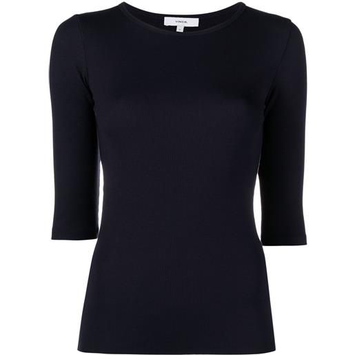 Vince top a coste - blu