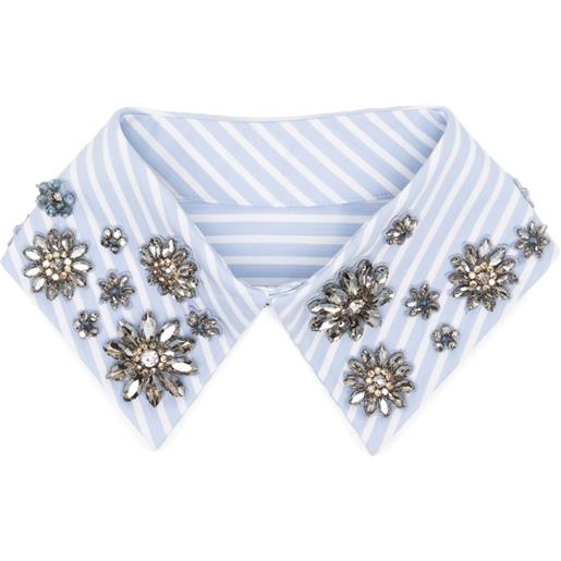 Dice Kayek colletto con strass - blu
