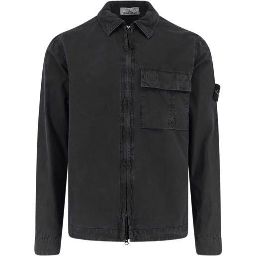 Stone Island camicia con applicazione - grigio